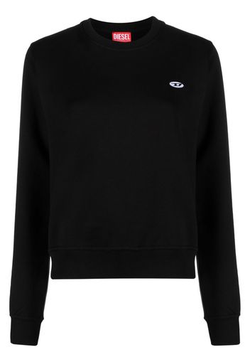 Diesel logo-print crew-neck jumper - Nero