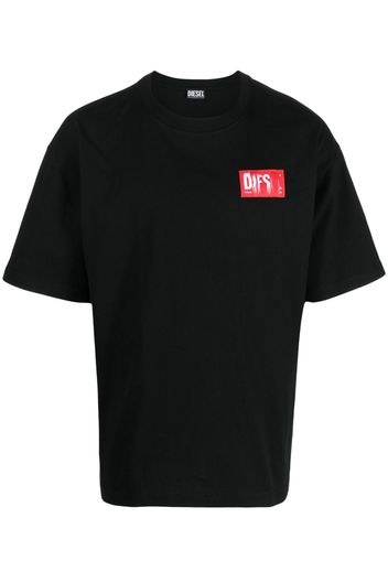 Diesel logo-patch short-sleeve T-shirt - Nero