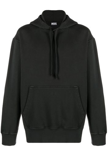 Diesel cotton long-sleeved hoodie - Nero