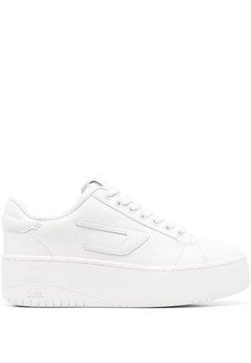 Diesel logo-patch lace-up sneakers - Bianco