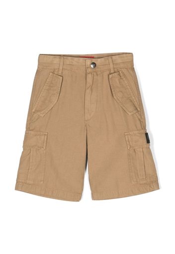 Diesel Kids cotton cargo shorts - Marrone