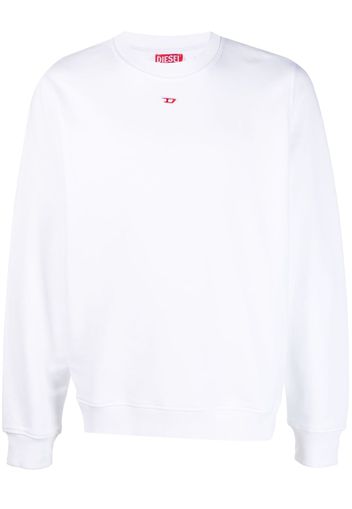 Diesel S-Ginn-D logo-embroidered sweatshirt - Bianco