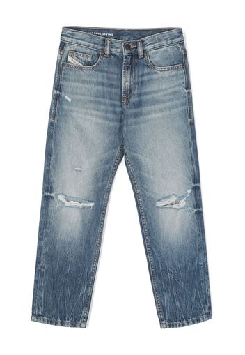 Diesel Kids 2010-J distressed-finish jeans - Blu