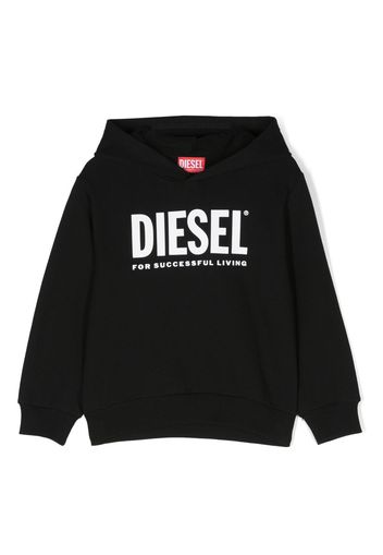 Diesel Kids Felpa con cappuccio - Nero