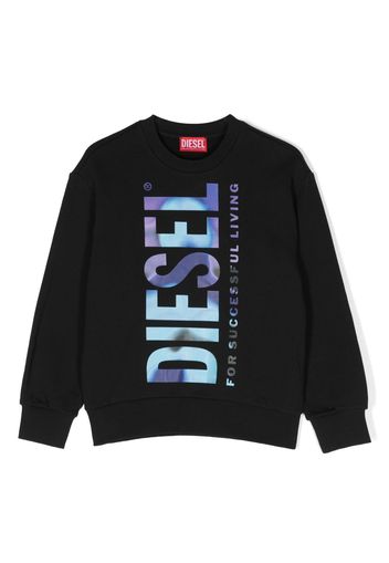 Diesel Kids Felpa con stampa - Nero