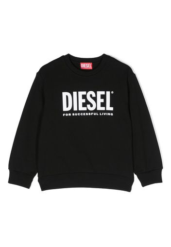 Diesel Kids Felpa con stampa - Nero