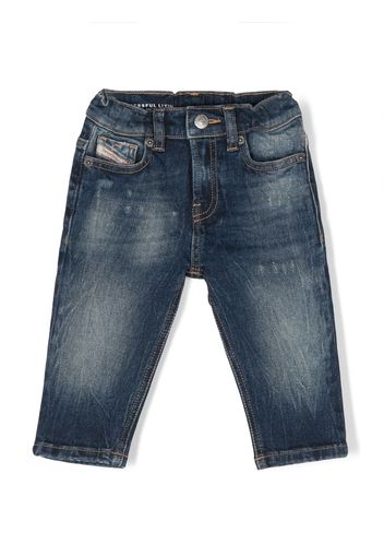 Diesel Kids Jeans Gale con effetto schiarito - Blu