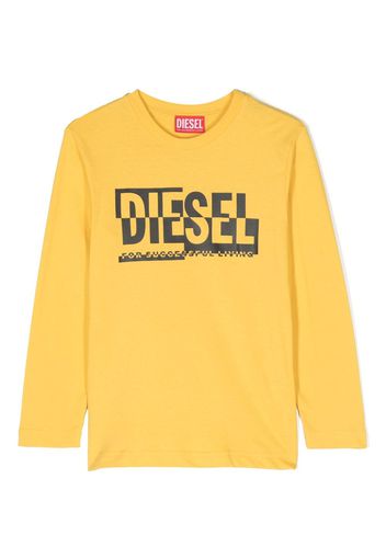 Diesel Kids Felpa con stampa - Giallo