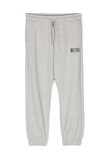 Diesel Kids Pantaloni sportivi con stampa - Grigio