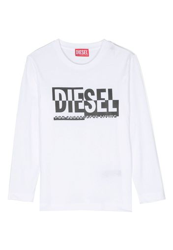 Diesel Kids Felpa con stampa - Bianco