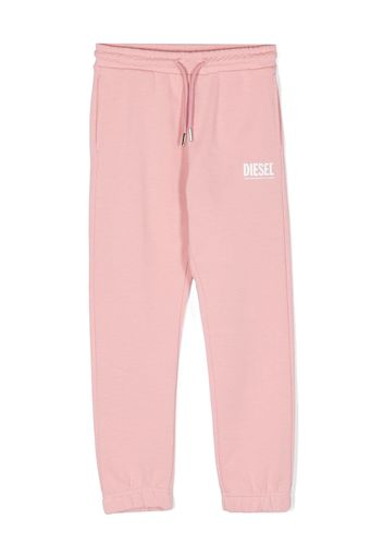 Diesel Kids Pantaloni sportivi con stampa - Rosa