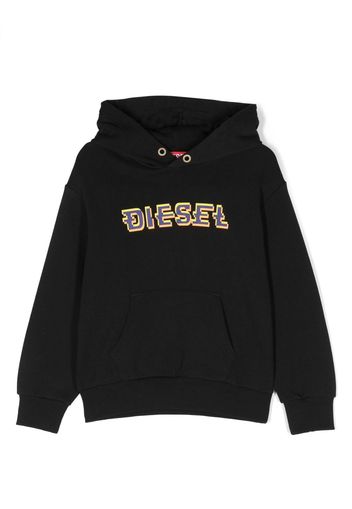 Diesel Kids Felpa con cappuccio - Nero