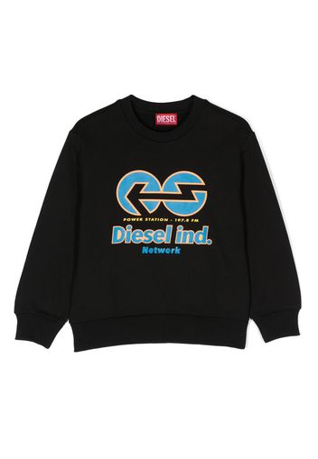 Diesel Kids Felpa con stampa grafica - Nero