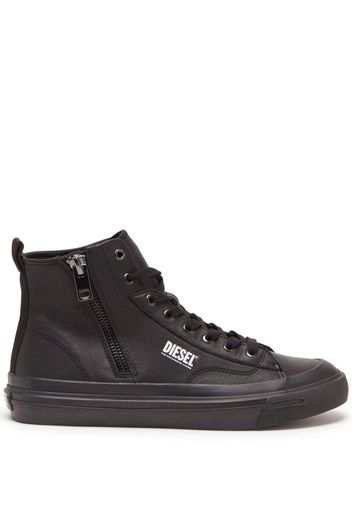 Diesel High-top sneakers with side zip - Nero