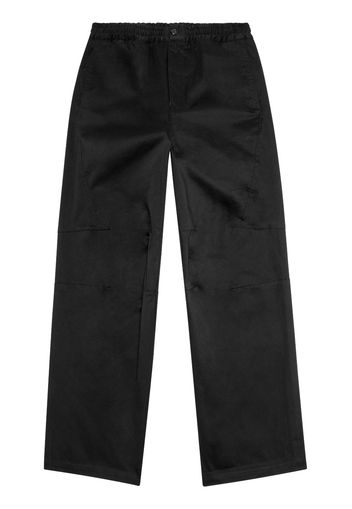 Diesel elasticated-waist straight-leg trousers - Nero