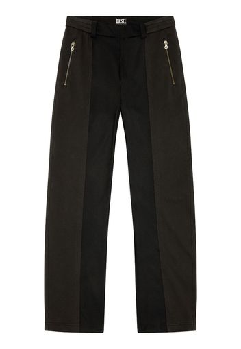 Diesel P-Warhols panelled straigh-leg trousers - Nero