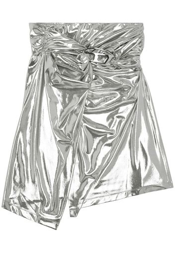 Diesel O-Melt draped midi skirt - Argento