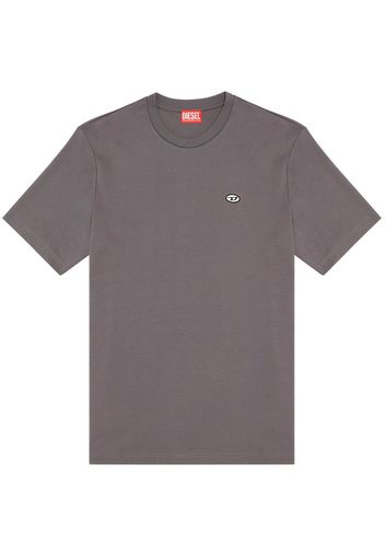 Diesel embroidered-logo cotton T-shirt - Grigio