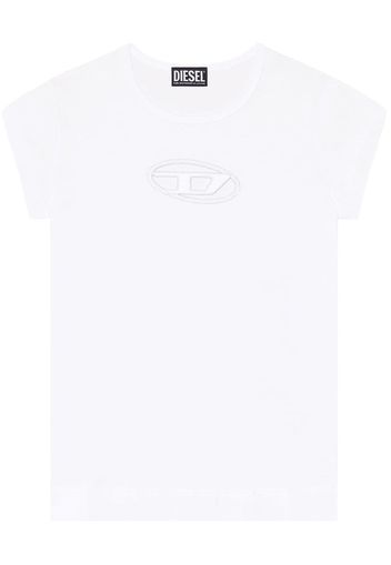 Diesel T-Angie cut-out logo T-shirt - Bianco