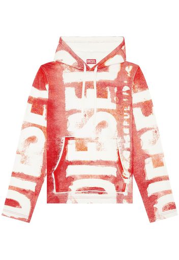 Diesel S-Giny-Hood cotton hoodie - Rosso