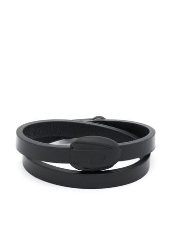 Diesel A-1Dr Pod leather bracelet - Nero