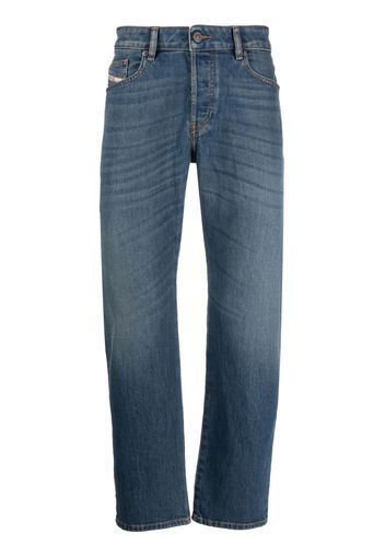 Diesel D-Mihtry whiskering-effect tapered jeans - Blu