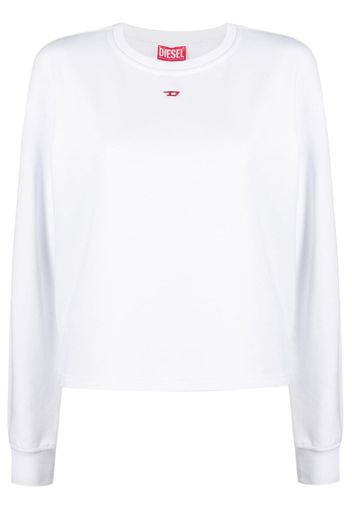Diesel logo-embroidered sweatshirt - Bianco