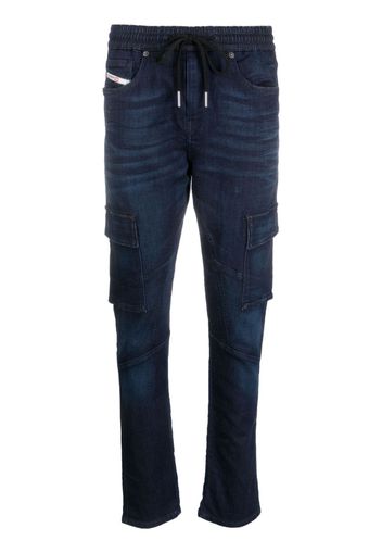 Diesel Jeans D-Ursy affusolati con coulisse - Blu