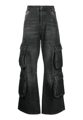 Diesel D-Side Cargo cotton jeans - Nero