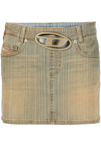 Diesel Oval D buckle denim skirt - Blu