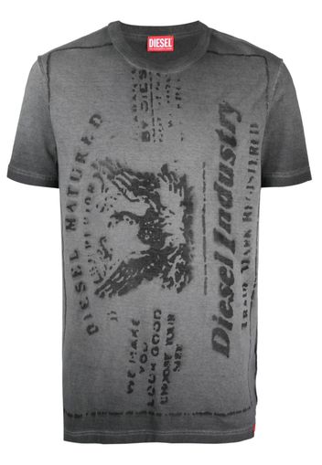 Diesel T-Diegor-L2 cotton T-shirt - Grigio