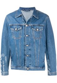 Giacca denim con stampa