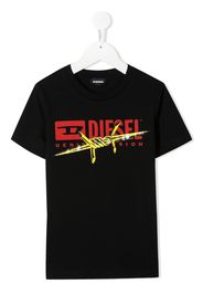 graphic print logo T-shirt