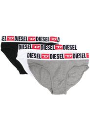 Diesel Set di tre paia di slip - Grigio