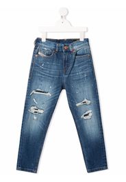 Diesel Kids distressed slim-fit jeans - Blu