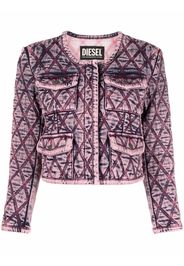 Diesel multiple-pocket denim jacket - Viola