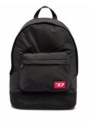 Diesel Farb logo-patch backpack - Nero