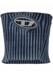 Diesel Bandeau con placca logo - Blu