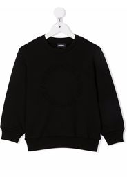 Diesel Kids debossed tonal logo sweatshirt - Nero