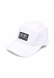 Diesel Kids logo patch baseball cap - Bianco