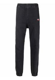 Diesel logo-patch track pants - Grigio