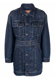 Diesel Giacca denim con cintura De-Flaminia - Blu