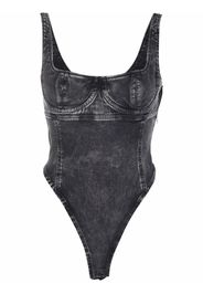 Diesel D-Gellert-Ne denim corset - Grigio