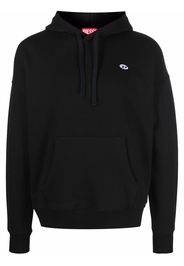 Diesel logo-patch hoodie - Nero