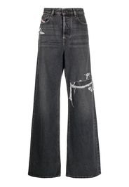 Diesel distressed wide-leg jeans - Grigio