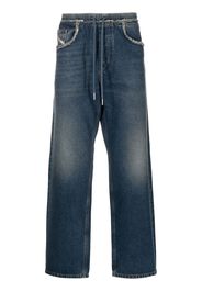 Diesel Jeans dritti D-SERT crop - Blu