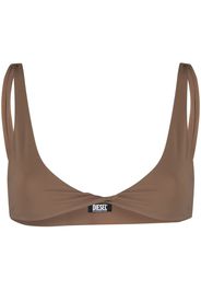 Diesel Tara twisted bikini top - Marrone