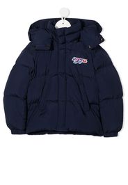 Diesel Kids hooded padded jacket - Blu