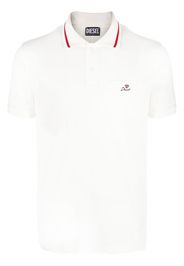 Diesel Polo con ricamo - Bianco