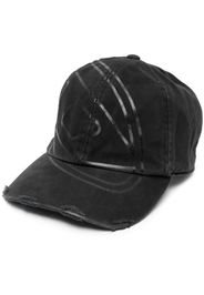 Diesel logo-print cotton cap - Nero